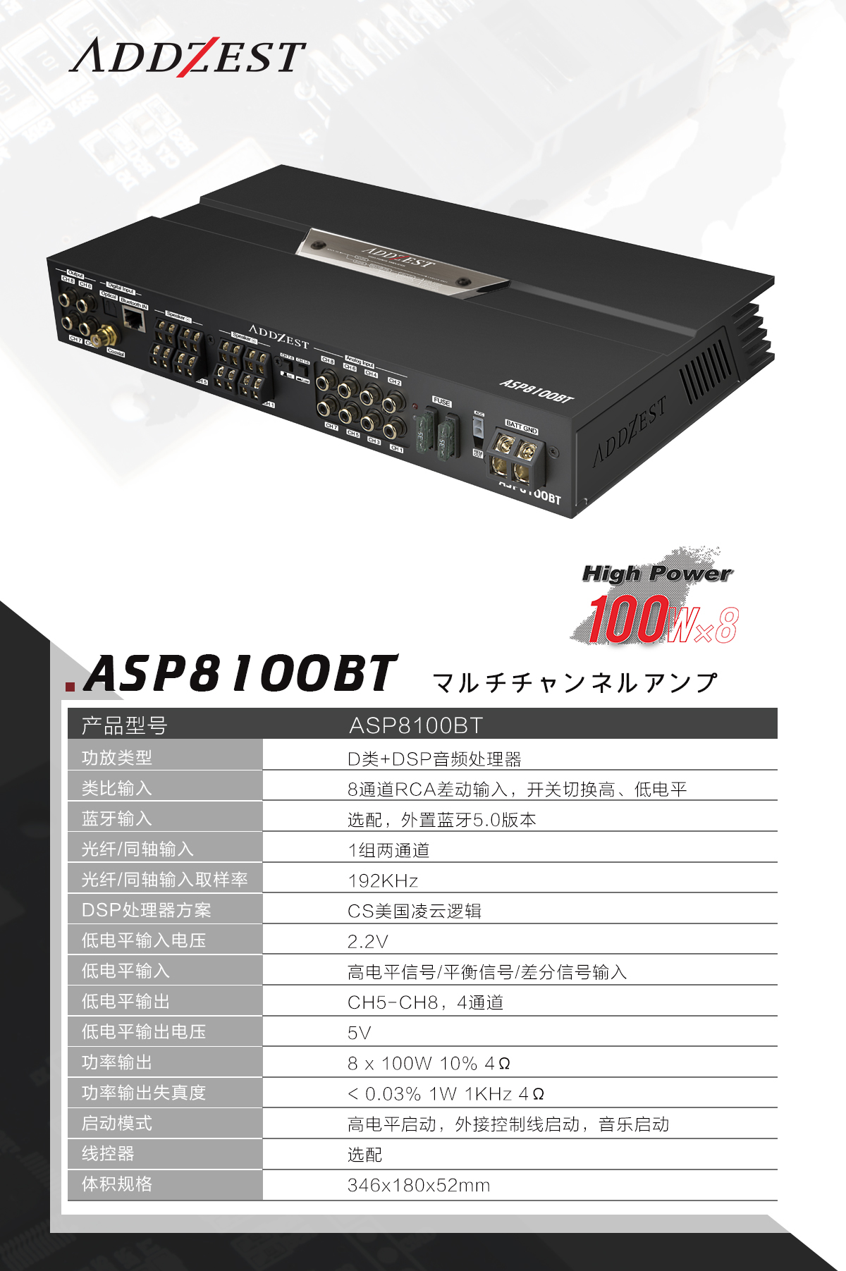 ASP8100BT产品参数